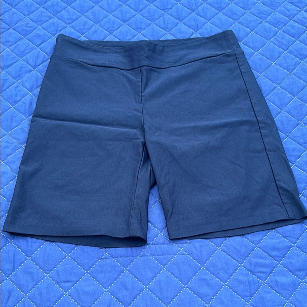 J. McLaughlin navy Bermuda Shorts Tailored Design Size 12 - Pull On